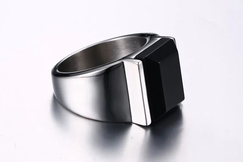 EAMIOR15mm Insert Nature Stainless Steel Black Wedding Ring for Men Small Exquisite Friend Valentine Anniversary Gift | Украшения и