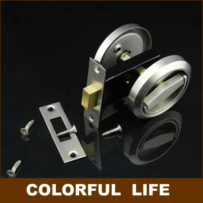 Нержавеющая сталь стелс дверные замки ручки замок канала двойной тянуть кольцо