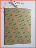 silicone riscaldatore letto 24 v 400 x 400 mm per kossel pro stampante 3d installare nastro silicone heating pad heated bed flim