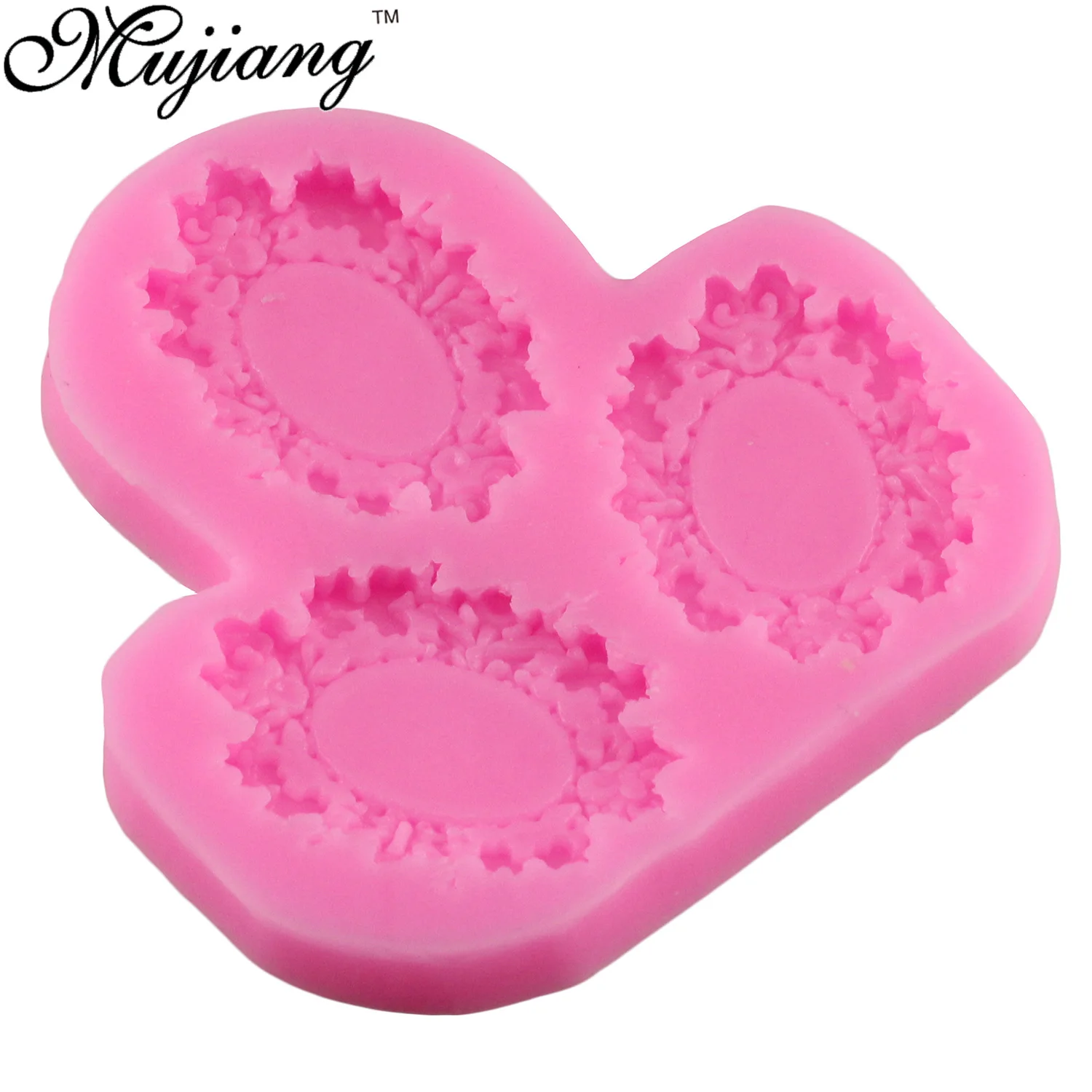 Муцзян рельеф винтажная рама для зеркала выпечки шоколада силиконовые Формы