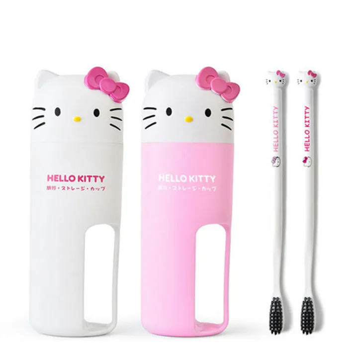 Портативная щетка для волос HelloKitty набор из мягкой зубной щетки путешествий с
