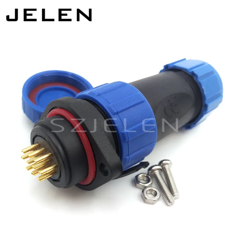 SP2110 10-контактный водонепроницаемый шнур питания светодиодный проводной разъем