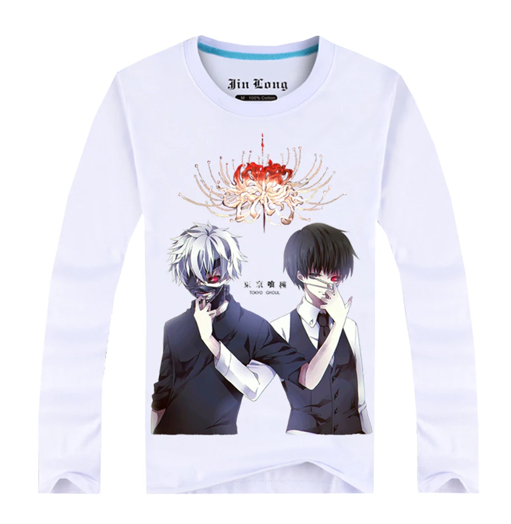 Brdwn Токийский Гуль унисекс Ken Kaneki Touka Kirishima печать косплей футболка с длинными