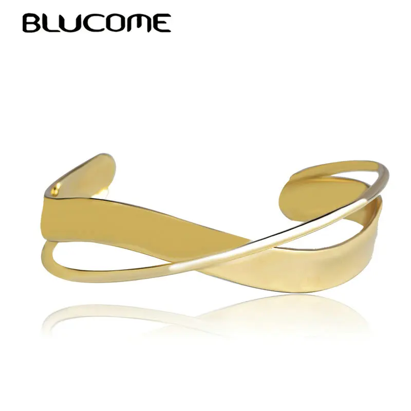 Blucome модные регулируемые браслеты розового золота для женщин и девочек 2018 Новый