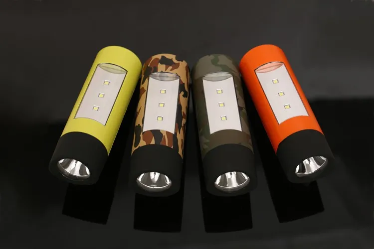Ручной фонарик USB телефон повторно зарядное устройство кемпинг лампа SOS освещение для палаток с ручная Динамо-машина открытый аварийное зарядное устройство 2000 мАч