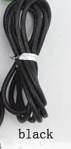 black XINYAO 10 м/лот 3 мм диаметр ожерелье кожаный шнур веревка из натуральной кожи DIY браслет аксессуары для изготовления ювелирных изделий F593 - Цвет: black