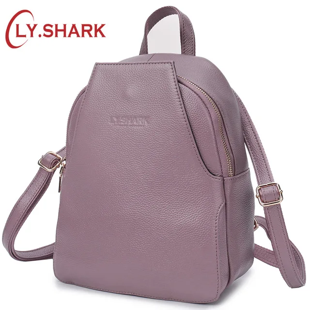 LY. SHARK, рюкзак из натуральной кожи, мини-рюкзак, женский рюкзак, маленький рюкзак с защитой от кражи, рюкзак для девочек, женская сумка на плечо