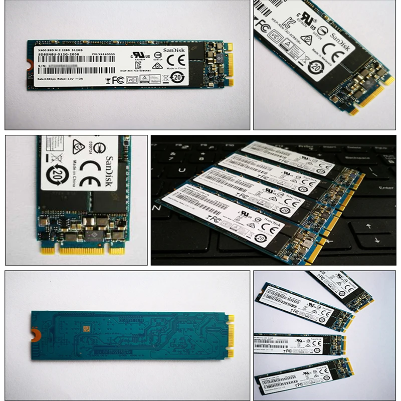 SanDisk X400 SSD m2 128 ГБ 256 ГБ 512 ГБ 1 т Внутренний твердотельный диск M.2 2280 флеш-накопитель msata hdd для настольного ноутбука