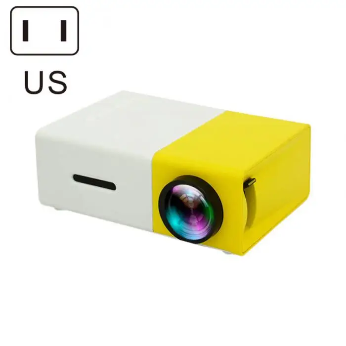 Портативный мини-проектор HD 1080P ЖК-ПК ноутбук медиаплеер YG-300 USB Домашний кинотеатр проекторы для видео/фильмов/игр LSMK99