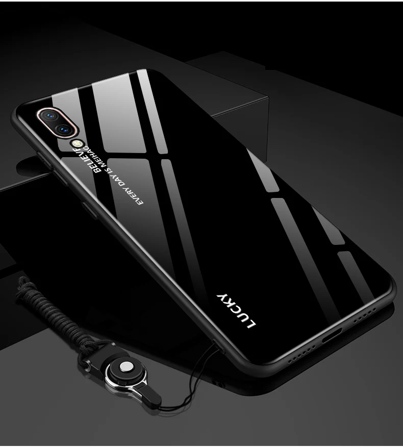 Корпус для VIVO X23 чехол для телефона задняя крышка градиентное закаленное стекло крышка для VIVO X23 X 23 Телефон Protercted задняя крышка VIVOX23 - Цвет: A2