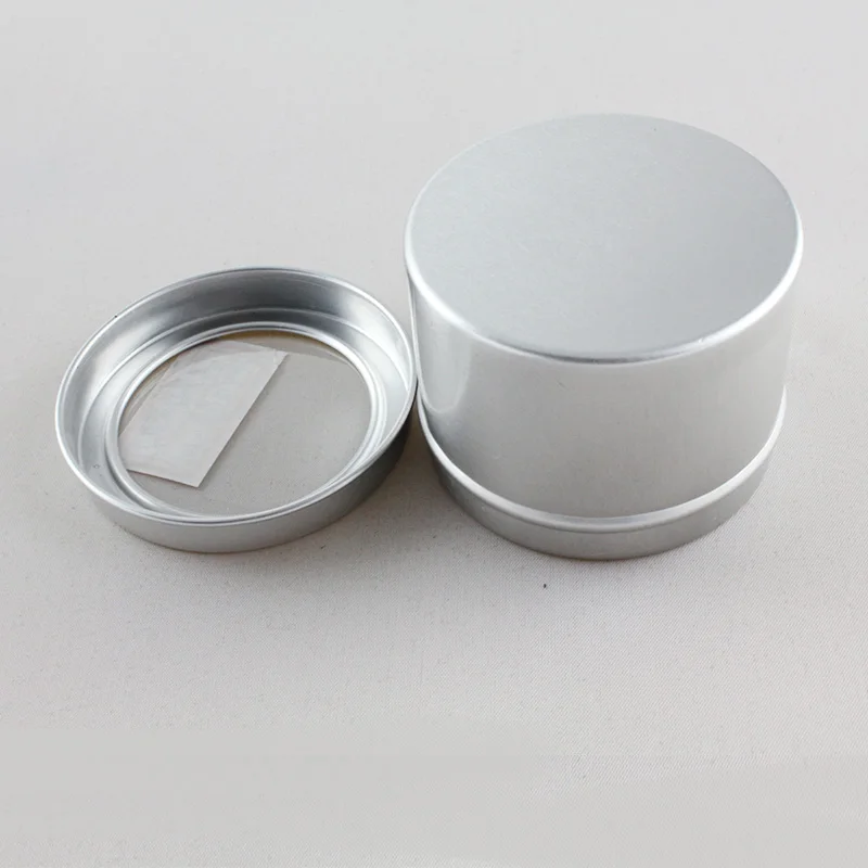 Оптовая продажа 60 г серебряные алюминиевые банки автомобильные контейнеры для