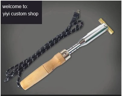 Персонализированные пользовательские латунные торты/деревянный штамп (110/220 в)