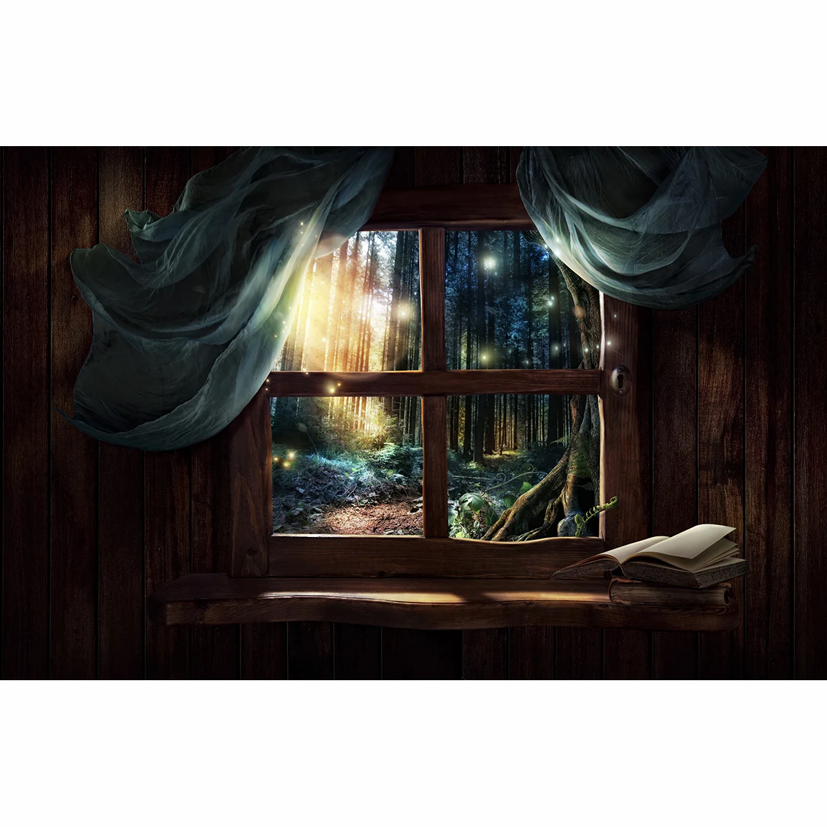 Allenjoy фон для фотосъемки сказочное окно волшебный лес ребенок wonderland Фотофон