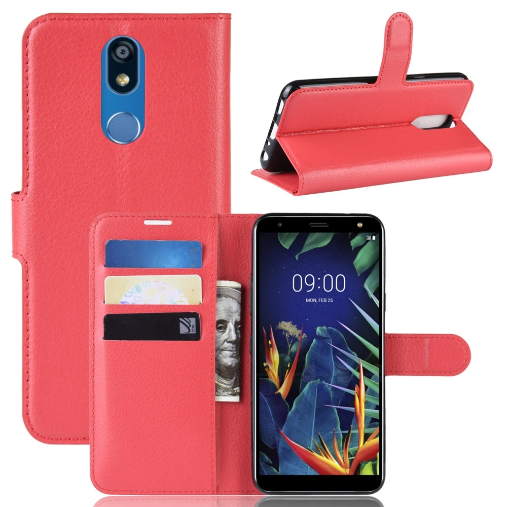 Flip Leather Case for LG K40 Cell Phone Cover with Wallet Stand Card Slots Holder | Мобильные телефоны и аксессуары