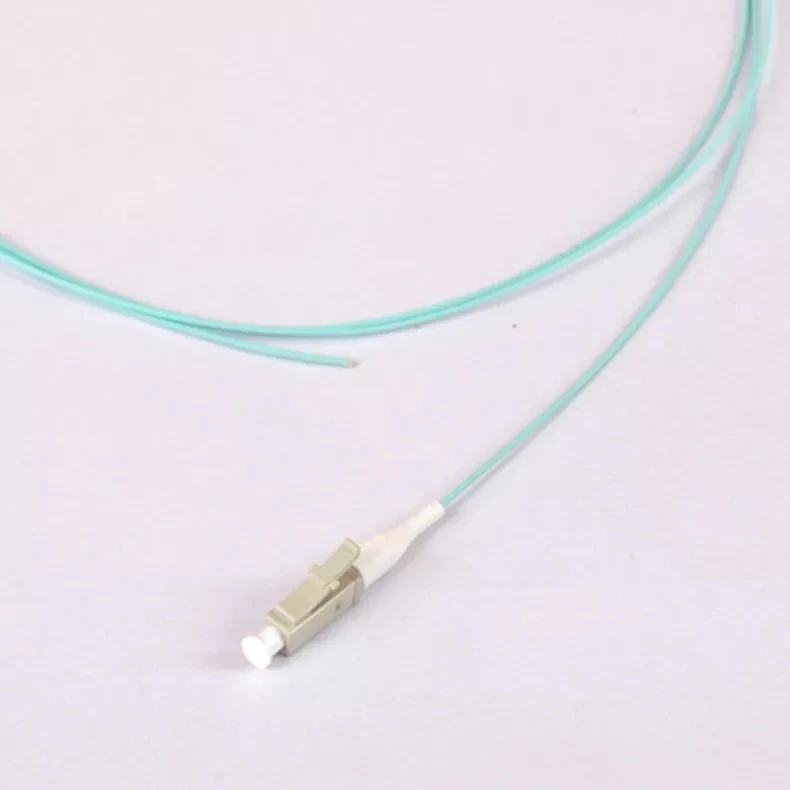 50 шт. OM3 волоконные косички 0 9 мм SC LC ST FC 1 м 5 волоконно-оптический pigtail aqua кабель FTTH