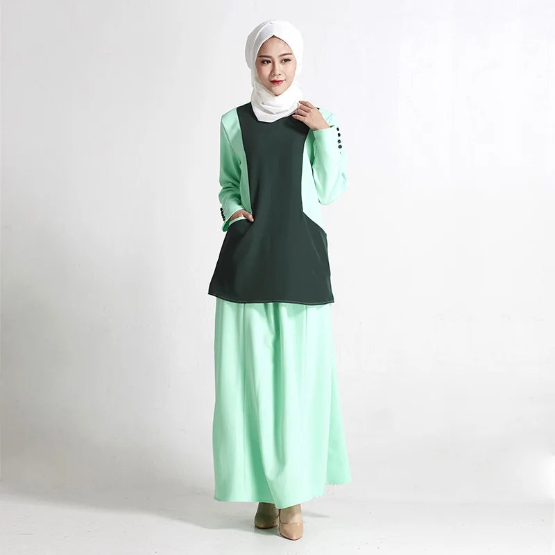 Модное Длинное Платье abaya для мусульманской девушки Турецкая женская одежда юбка