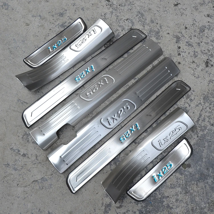 

Высококачественная внутренняя накладка из нержавеющей стали/порог для 2015-2018 Hyundai ix25, автомобильный Стайлинг