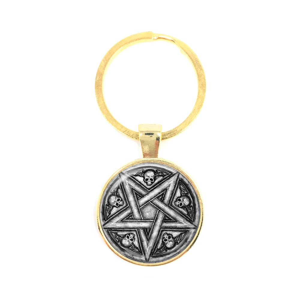 Пентаграмма Supernatural брелок с логотипом хороший подарок для друзей/Семья молитвы