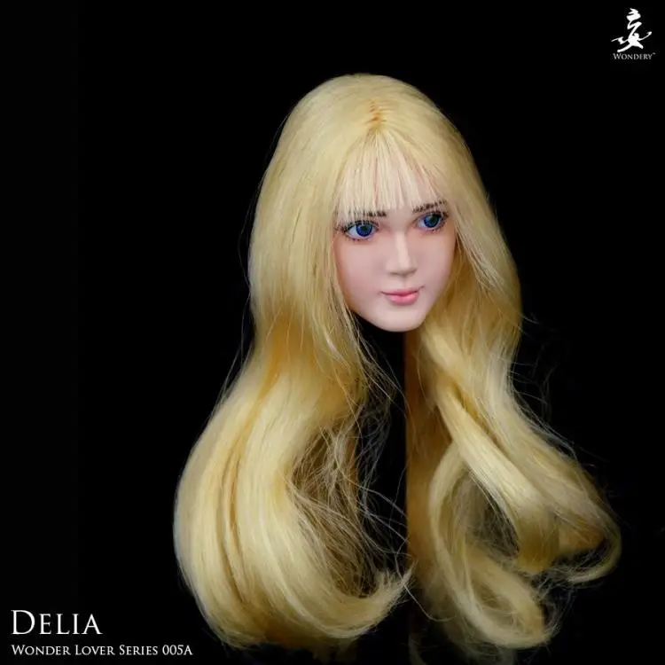 WONDERY Wonder Lover серии 005A Делия бледная голова 1/6 FIT Phicen женский тела|phicen female|head 1/6phicen body