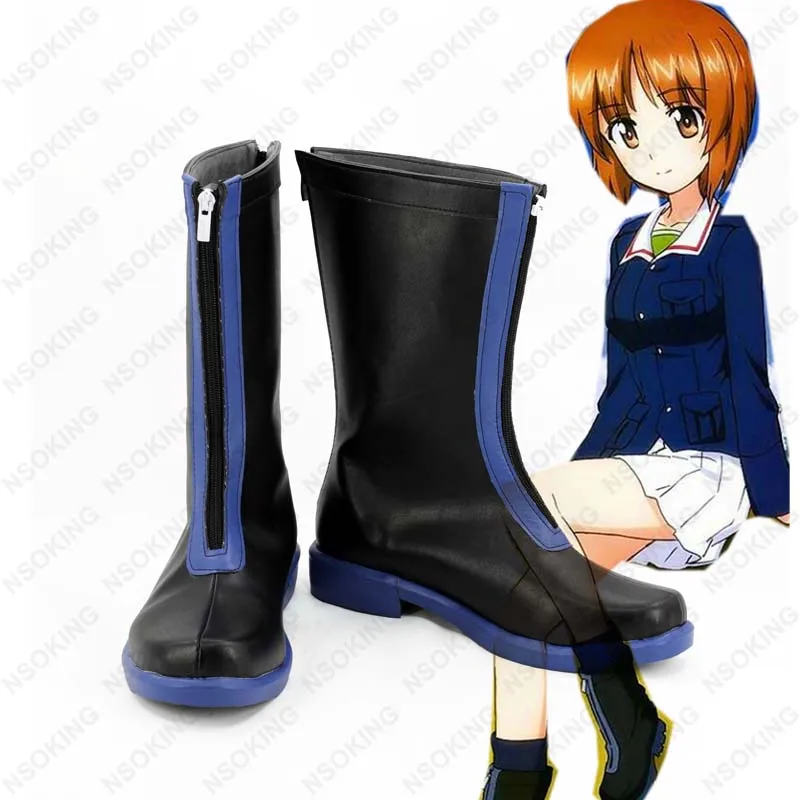 Новинка обувь для косплея GIRLS und PANZER Nishizumi Miho аниме ботинки по индивидуальному