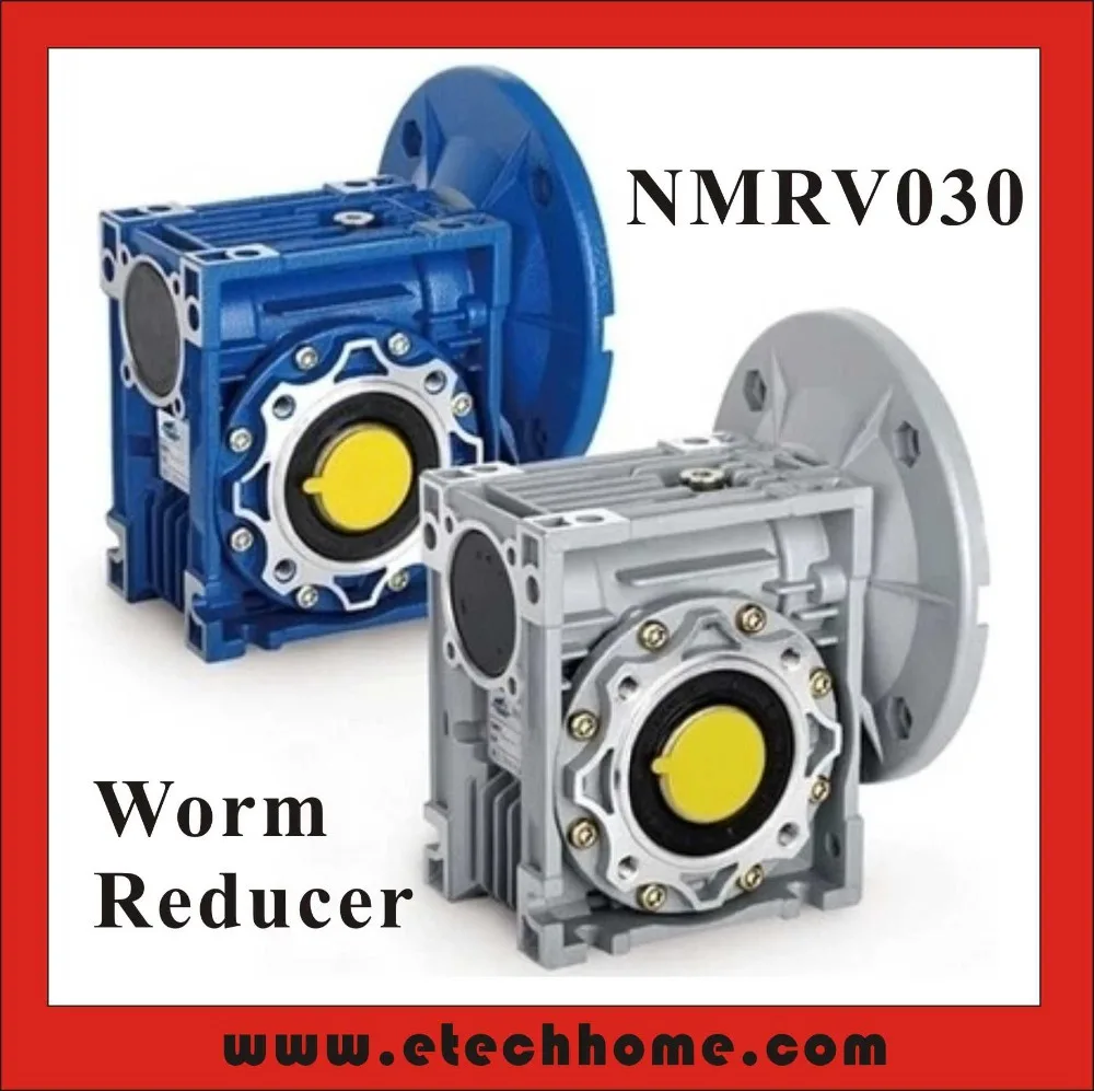 Червячный редуктор скорости шестерни NMRV030 90 градусов 5:1 - 80 :1 для входного вала 9 мм
