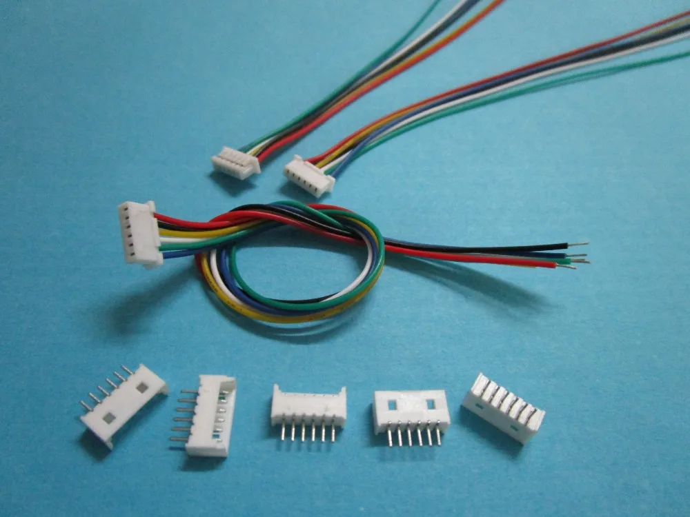 1200 pcs 1.25mm 6 Pin Female Polarized Connector with 28AWG 5.9inch 150mm Leads | Обустройство дома