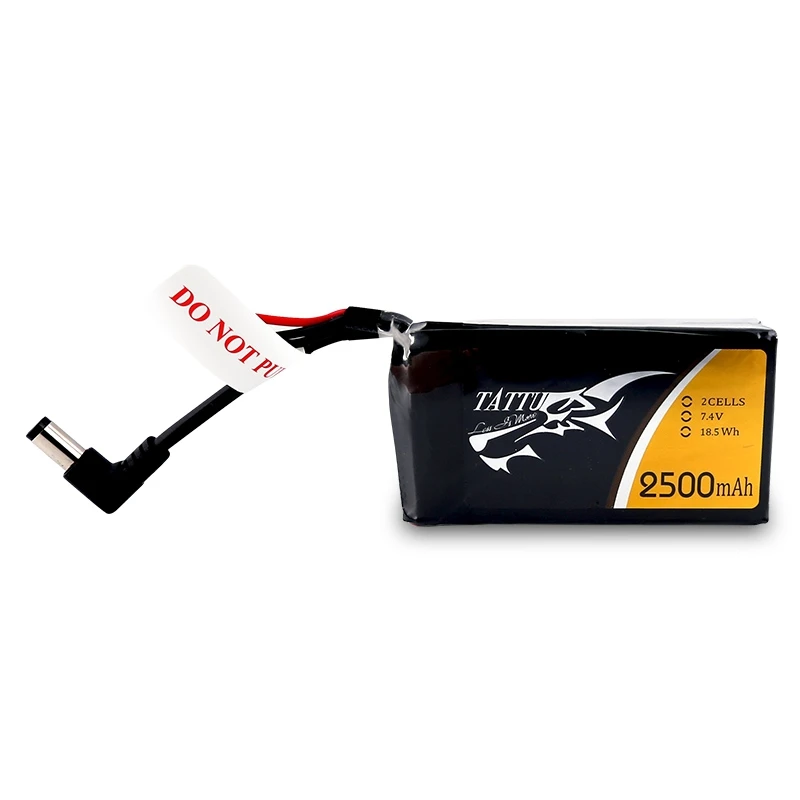 Оригинальный аккумулятор TATTU 2500 мАч 2S1P 7 4 В LiPo DC3.5 мм для FPV Fatsahrk Aomway Skyzone Goggles |