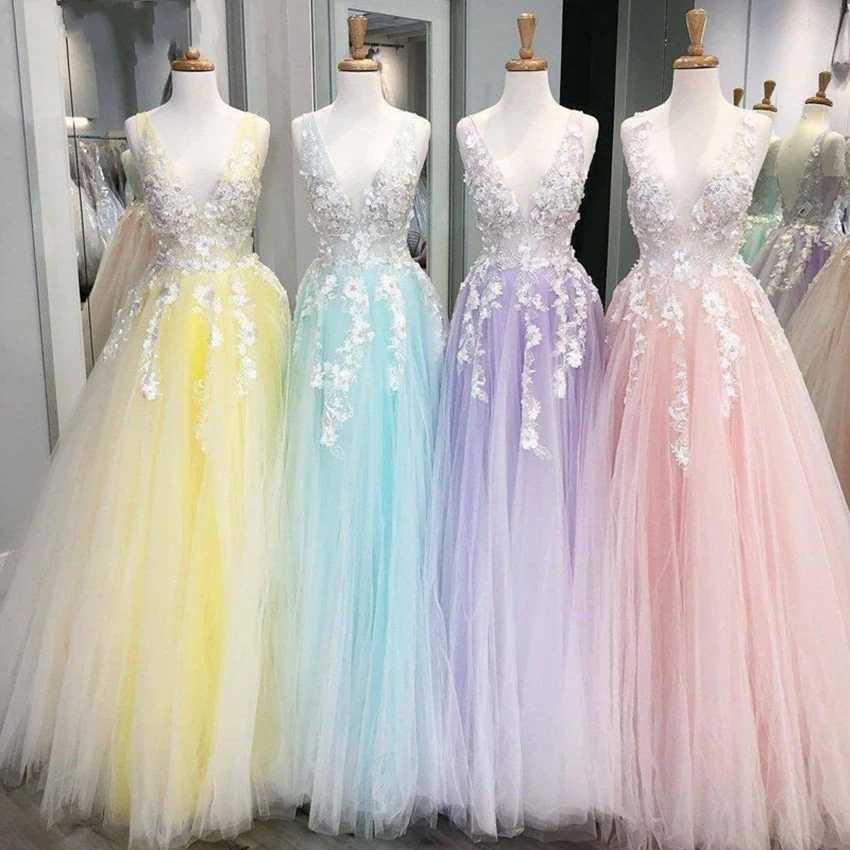 Длинное вечернее платье Ruby розовое Тюлевое на выпускной 2019 | Свадьбы и торжества