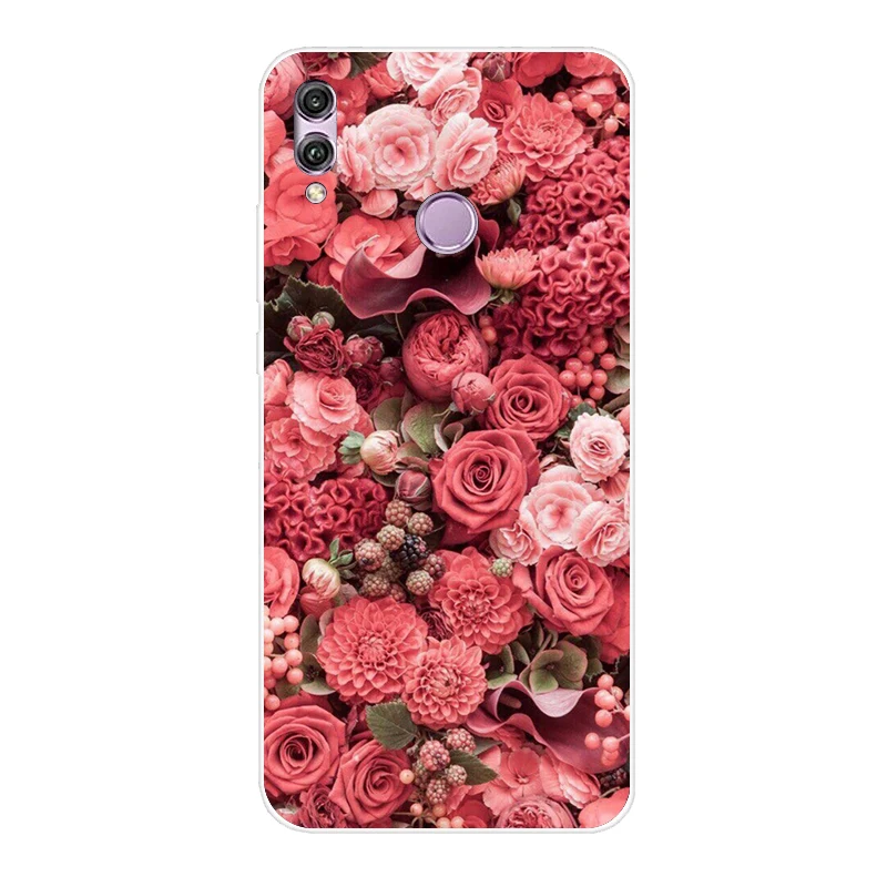 Силиконовый чехол для huawei honor 8c 8x, милый бампер с принтом, чехол для huawei honor 8 C X, Fundas Coque, задняя крышка для телефона - Цвет: Зеленый