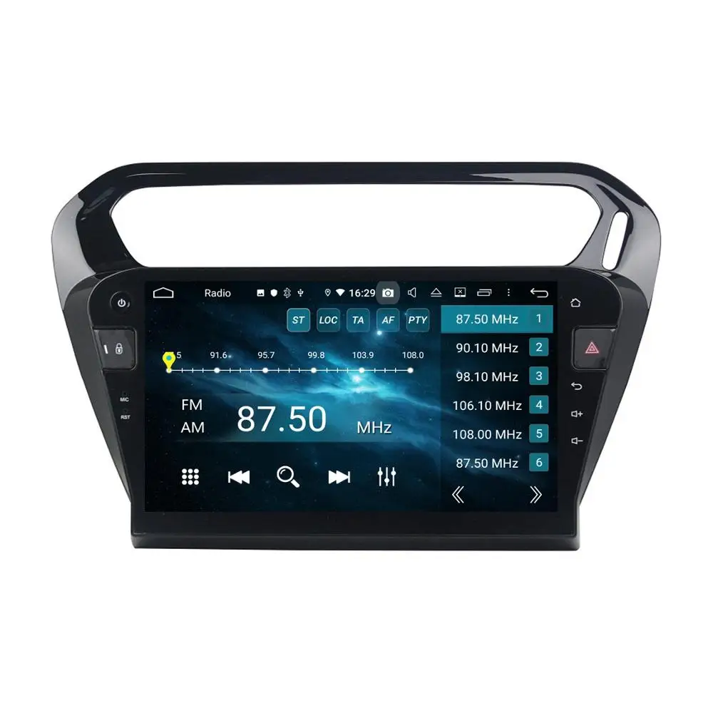 Автомагнитола PX6 4 Гб + 64 ГБ 10 1 дюйма Android DVD GPS Bluetooth 5 0 Wi Fi CarPlay для Peugeot PG 301/Citroen Elysee 2013