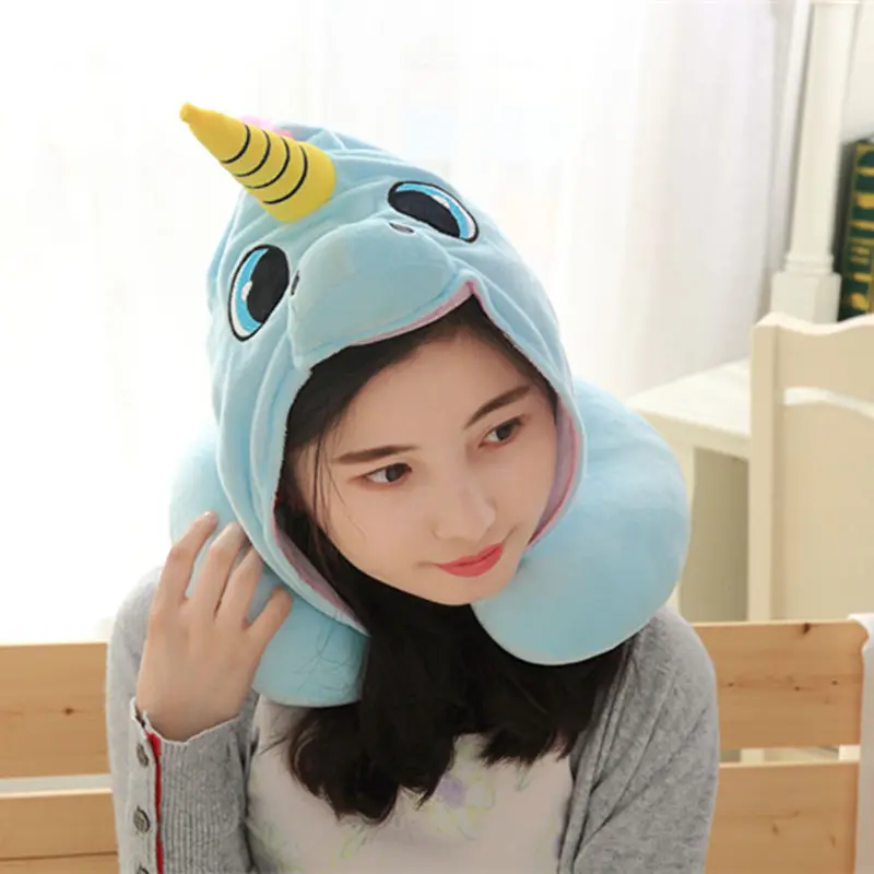 1 шт. Kawaii Единорог U форма плюшевая подушка мягкая игрушка единорог со шляпой для