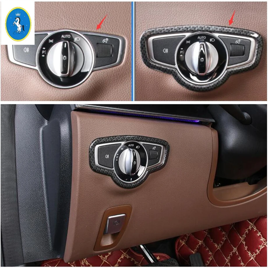 Yimaautotrims авто аксессуары фары лампа кнопка включения рамка Крышка отделка