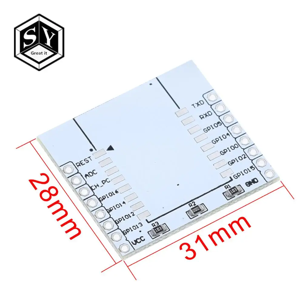 Серийный адаптер модуля Wi Fi Great IT ESP8266 1 шт. пластина подходит для ESP 07 08|wifi module|esp8266
