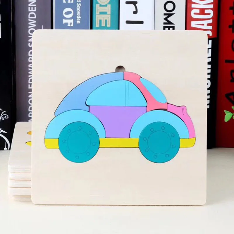 SLPF мультфильм 3D стерео память Игра Головоломка Деревянный ребенок малыш