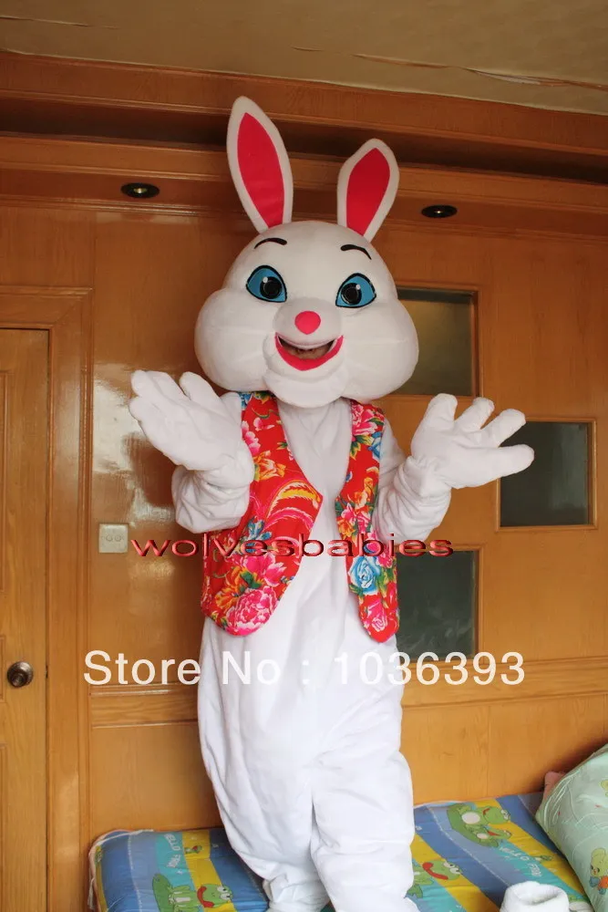 New Professional Easter Bunny Rabbit Mascot Costume Adult Size | Тематическая одежда и униформа