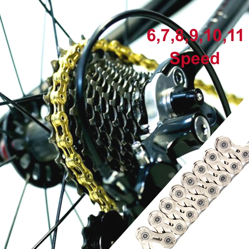 Велосипедная цепь 11 скоростей 10 9 скоростная велосипедная сеть MTB 8s 9s 10s 11s горный