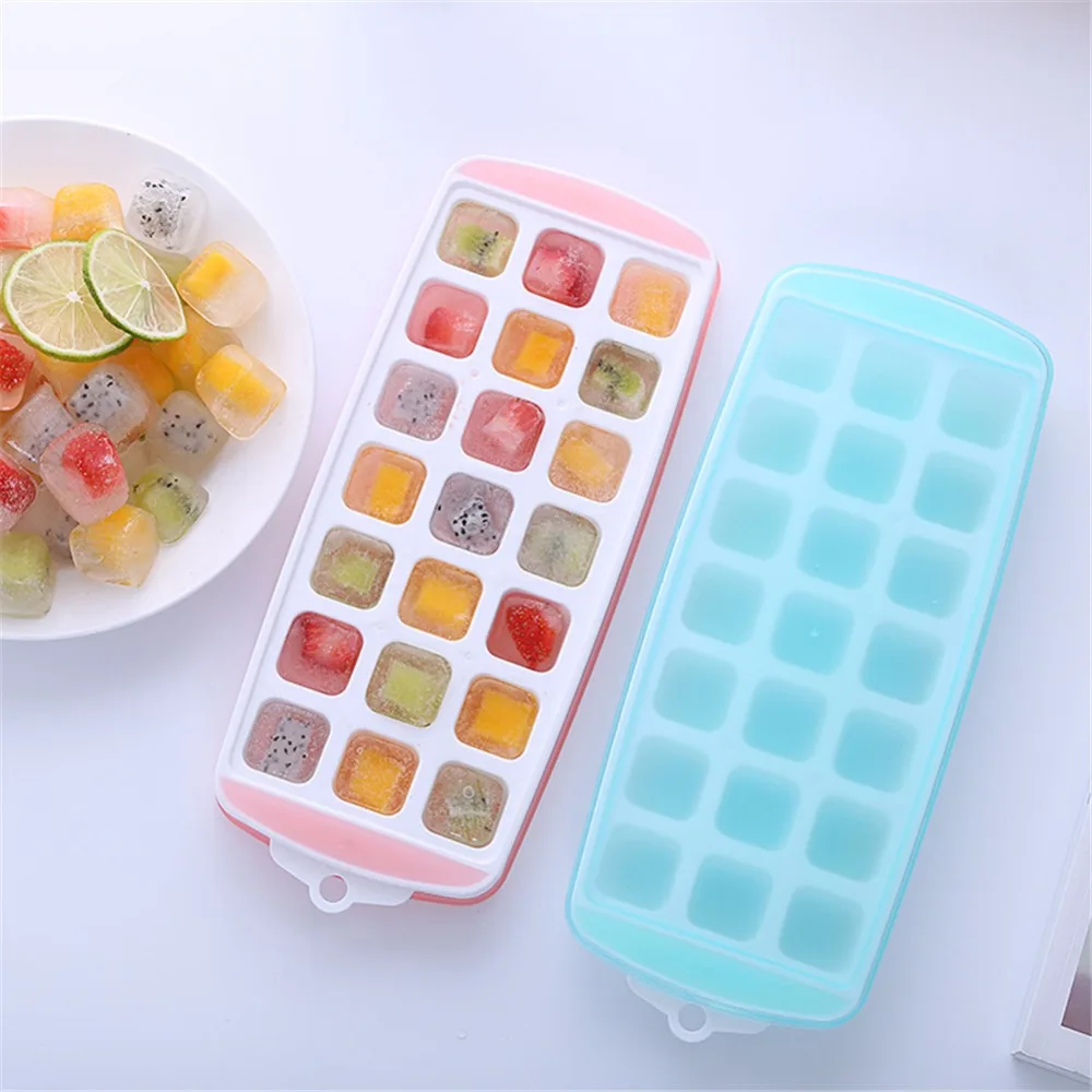 UPSTYLE легко релиз силиконовой и гибкая Ice Cube лотки 3 упак. со съемной крышкой