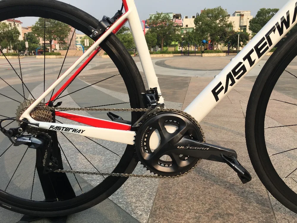 Тайваньский бренд FASTERWAY burnt orange с серебристым Карбоновым велосипедом 22 speed R8000 Groupset велосипед D тормоз 49/52/54/56/58