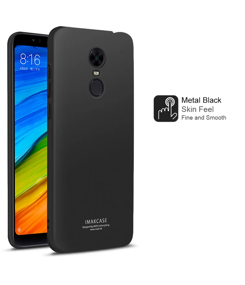 Для Xiaomi Redmi 5 Plus чехол Чехол imak Жесткий пластик чехол Redmi5 Plus чехол Матовая подставка защитный экран+ протектор экрана