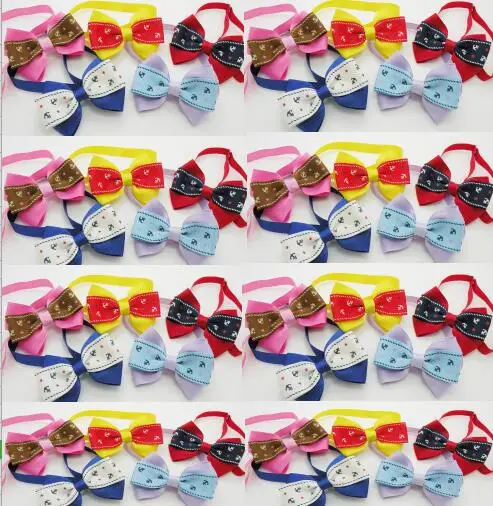 (120 шт./лот) Заводская распродажа ленты для собак щенков якоря галстуки-бабочки