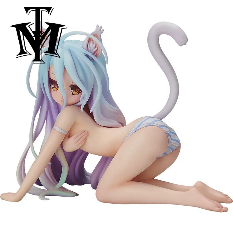 Аниме игры прекрасная мультяшная экшн фигурка Модель No Game Life Shiro Cat версия 7 см ПВХ