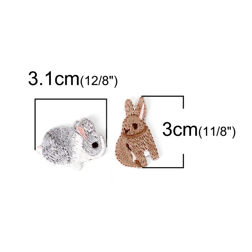 DoreenBeads Новая Мода Кролик Кот Белка Животные вышивка DIY патчи одежды ремесло