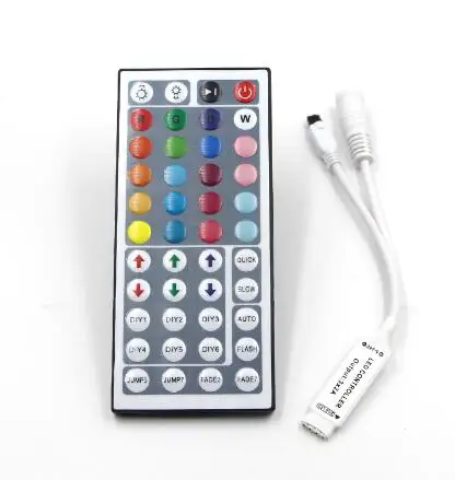 rgb 44key remote Магический RGB светодиодные ленты гибкий свет питания SATA интерфейс для компьютерный корпус для ПК 60 светодиодный/м Пульт дистанционного управления лента лампа полосы света - Испускаемый цвет: rgb 44key remote