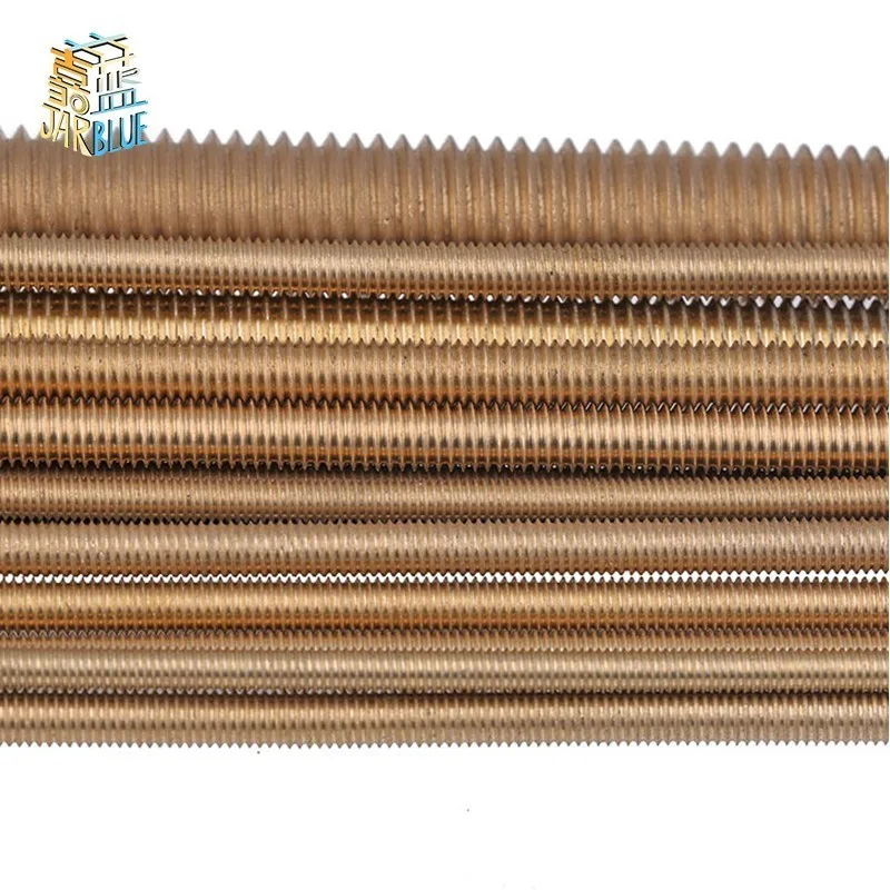 Резьбовой стержень M2x250 M2 5*250 M3x250 M4 * 250 M5x250 M6x250 M8x250 длина мм Длинный латунный