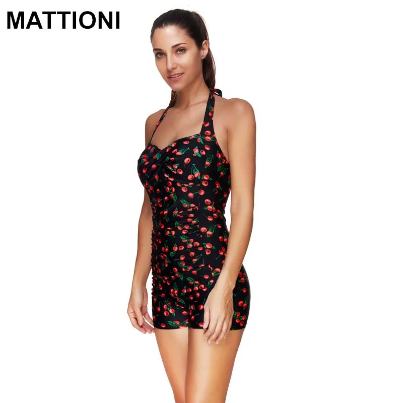 MATTIONI Women Swimwear One Piece Print Style Push Up Swimsuit Sexy Women's Body Swimming Suit | Спорт и развлечения