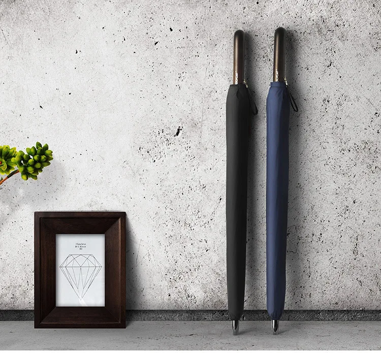 Hot Sale Rain Umbrella Men Good-Quality 24K Strong Windproof Glassfiber Frame Wooden Long Handle Women's Parapluie | Дом и сад