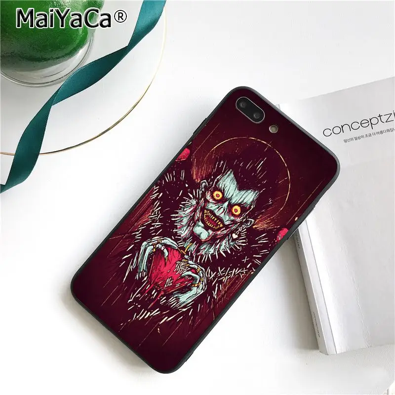 MaiYaCa чехол Ryuk смерть Кира Coque чехол для телефона для iphone 11 Pro 11Pro Max X XS MAX 6 6s, 7, 7 plus, 8, 8 Plus, 5 5S SE XR - Цвет: A6