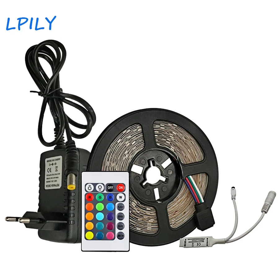 LPILY 2835 RGB Светодиодные ленты свет Водонепроницаемый светодио дный 5 м 10 15 20 SMD дома