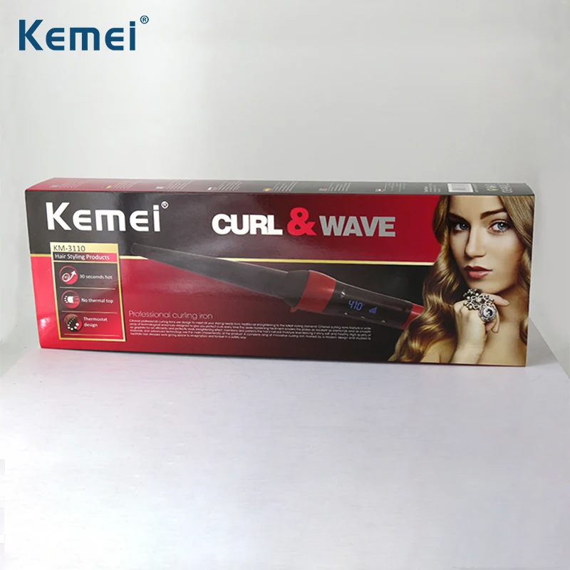 Kemei3110 плойка для завивки волос Новый стиль бигуди профессиональный 55 Вт вьющееся