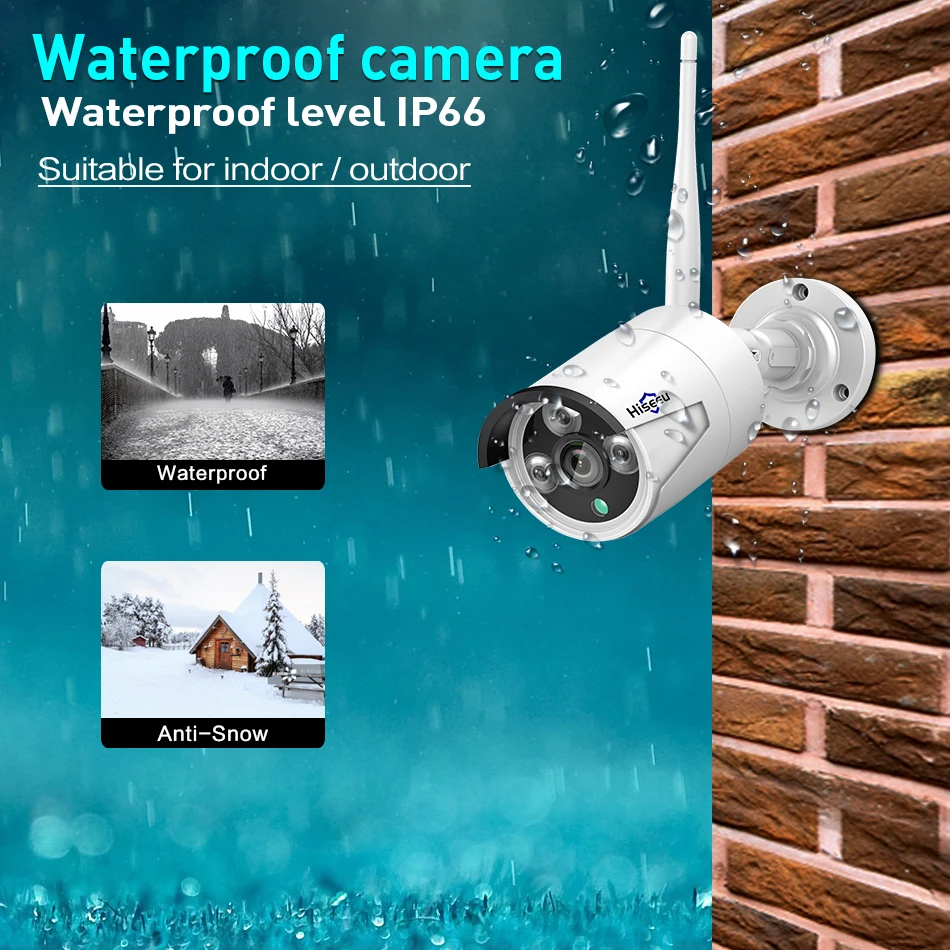 Hiseeu 4CH 960 P/1080 P двусторонний мониторинг Беспроводная CCTV камера система 2MP